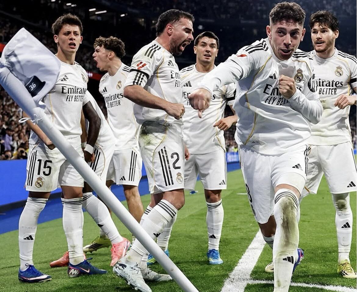 Real Madrid celebra un gol en el Bernabéu